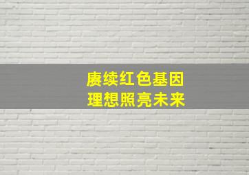 赓续红色基因 理想照亮未来